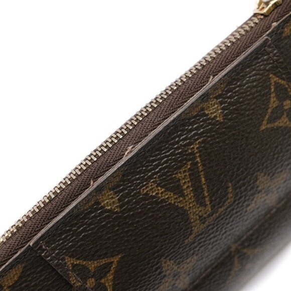 LOUIS VUITTON Authentic Brown Monogram Leather Pochette Fanny Pack - Picture 8 of 16